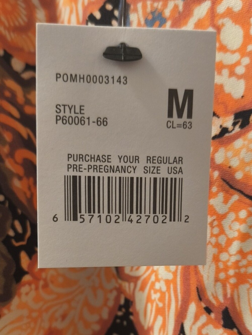 A Pea In The Pod Floral Print  One-Piece Swimsuit - Peach & Blue - Picture 2 of 2